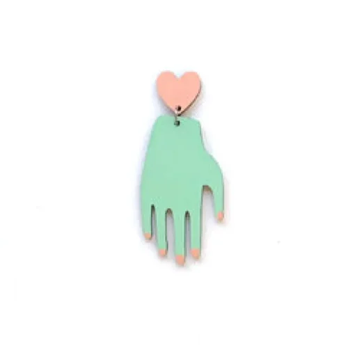 Crazy Granny Hand & Heart korvakorut